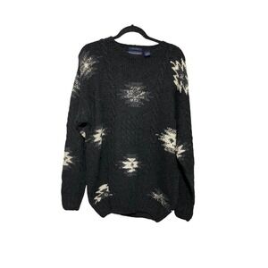 Roundtree & Yorkee Men's Sweater Pullover Silk‎ Blend Gray Size Large